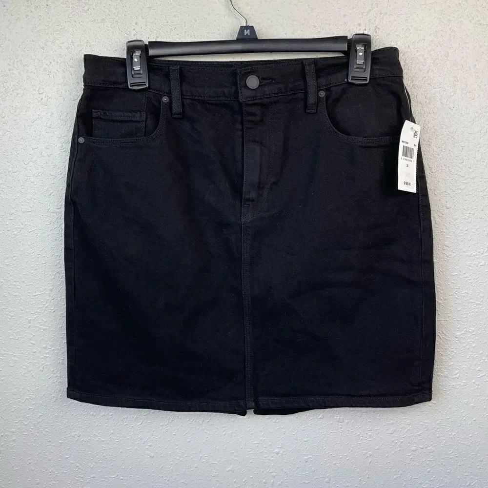NWT Hudson Black Denim LULU Skirt Sizes 27, 28, 29, and 31